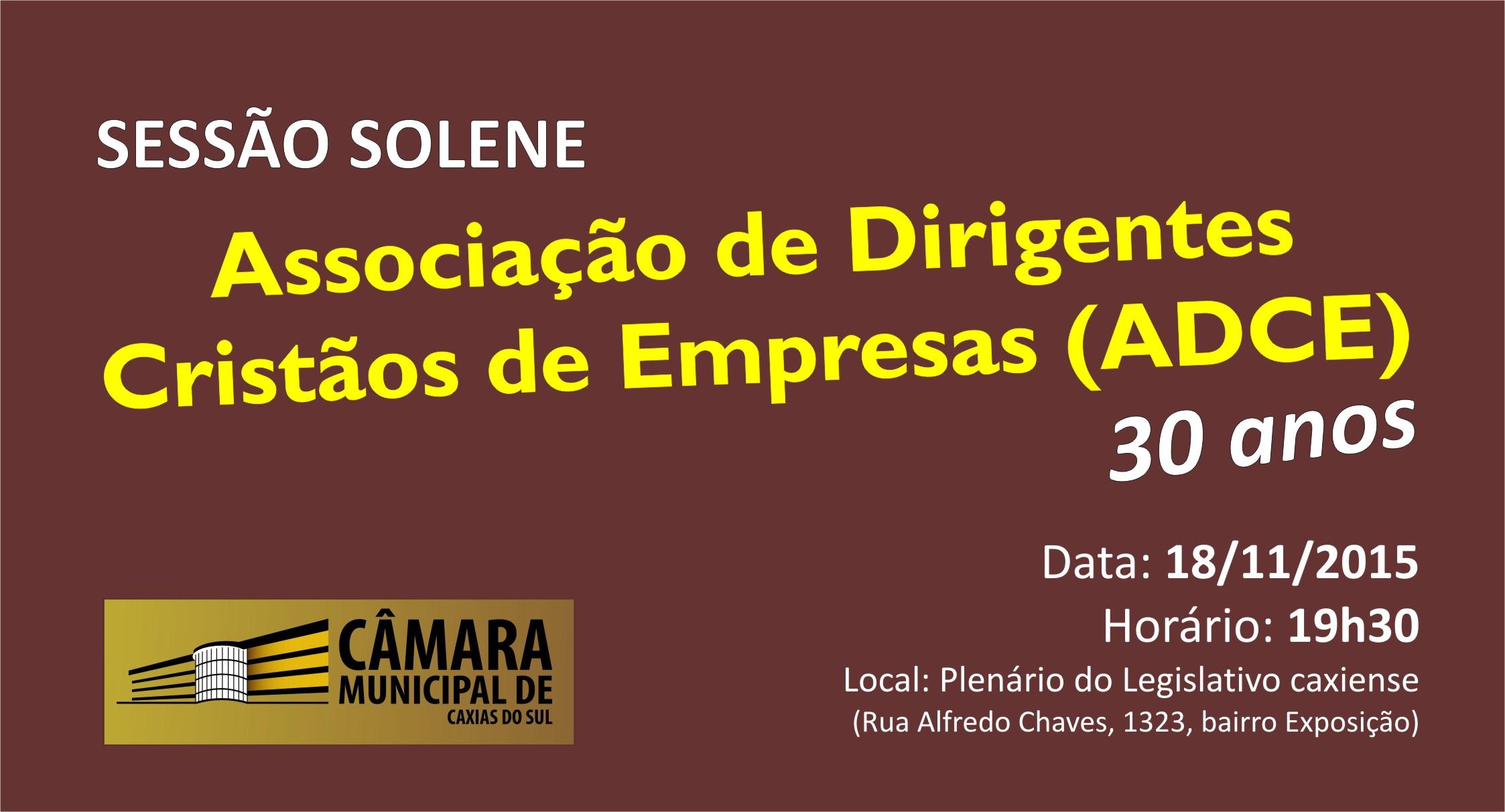ADCE de Caxias do Sul receberá distinção do Legislativo caxiense, nesta quarta-feira
