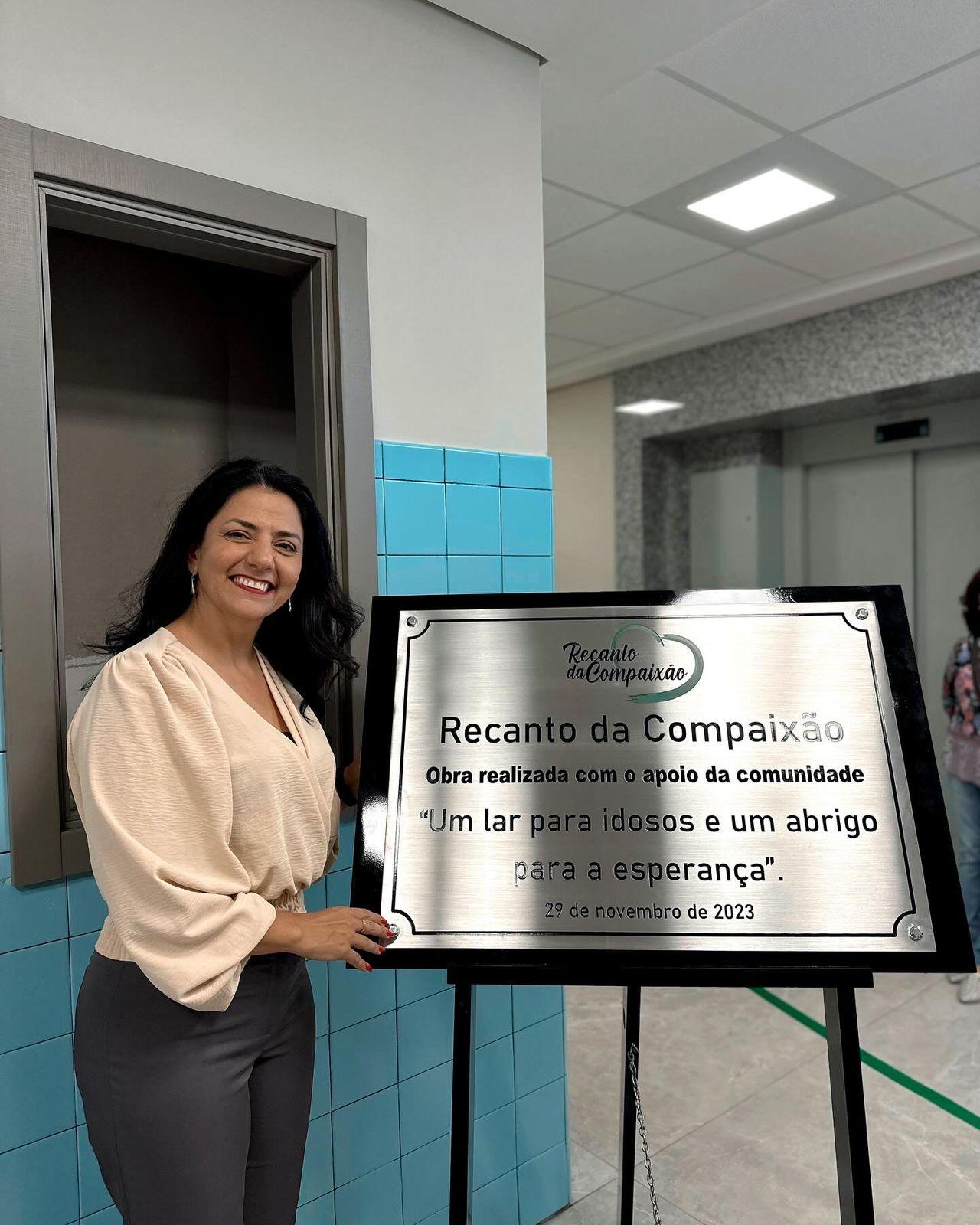 Vereadora Marisol Santos participa da Inauguração de parte do prédio do Recanto da Compaixão