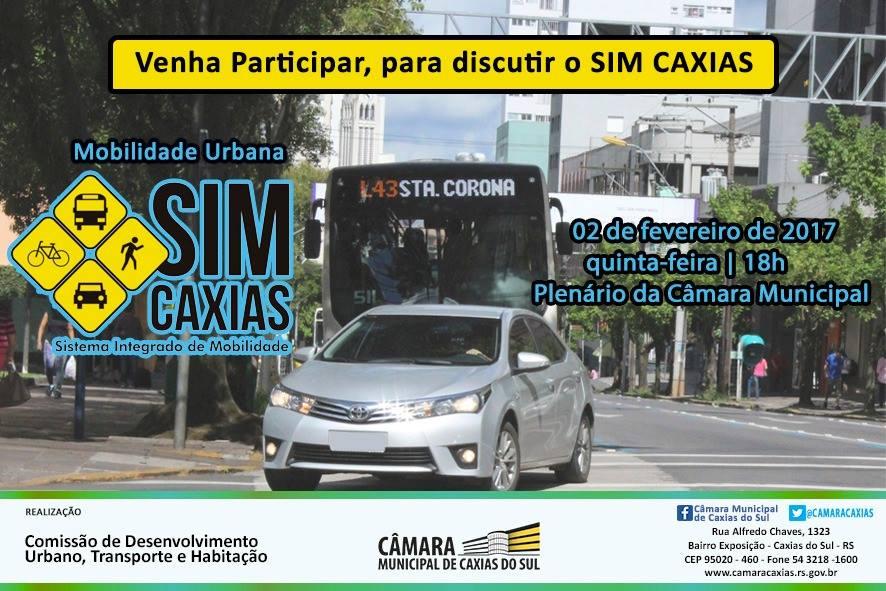 SIM Caxias será discutido às 18h desta quinta-feira 