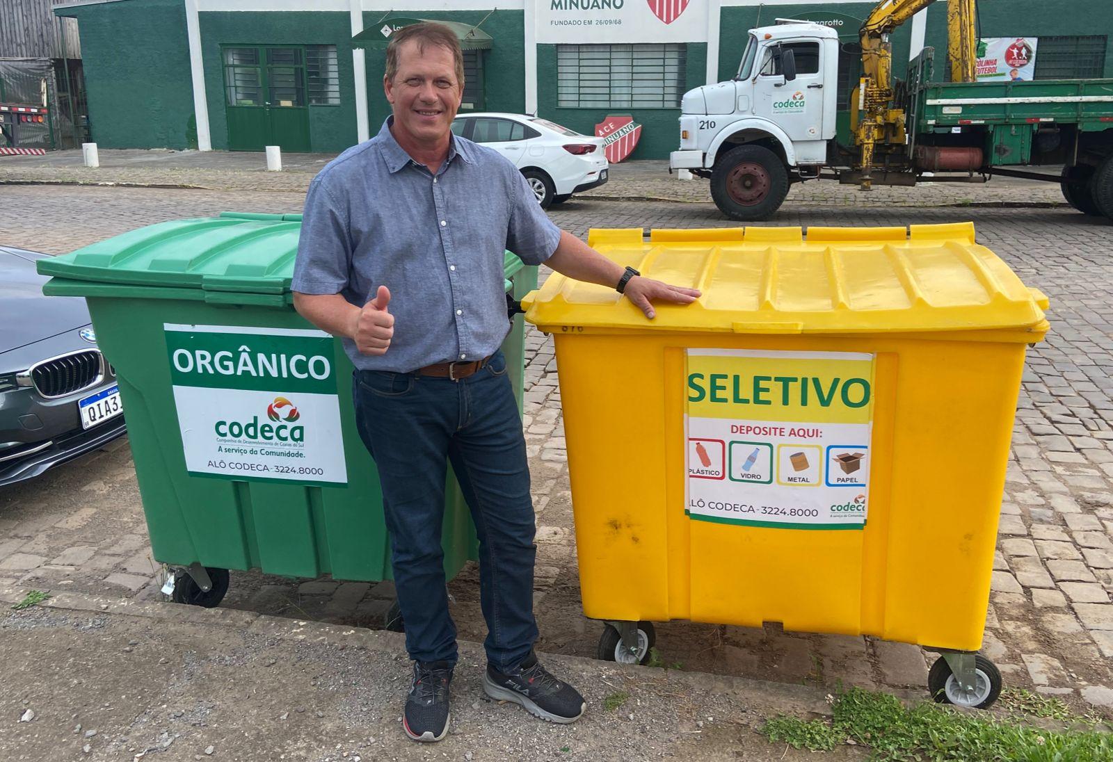 Vereador Sandro Fantinel conquista finalmente Contêineres para Preservação Ambiental no Interior