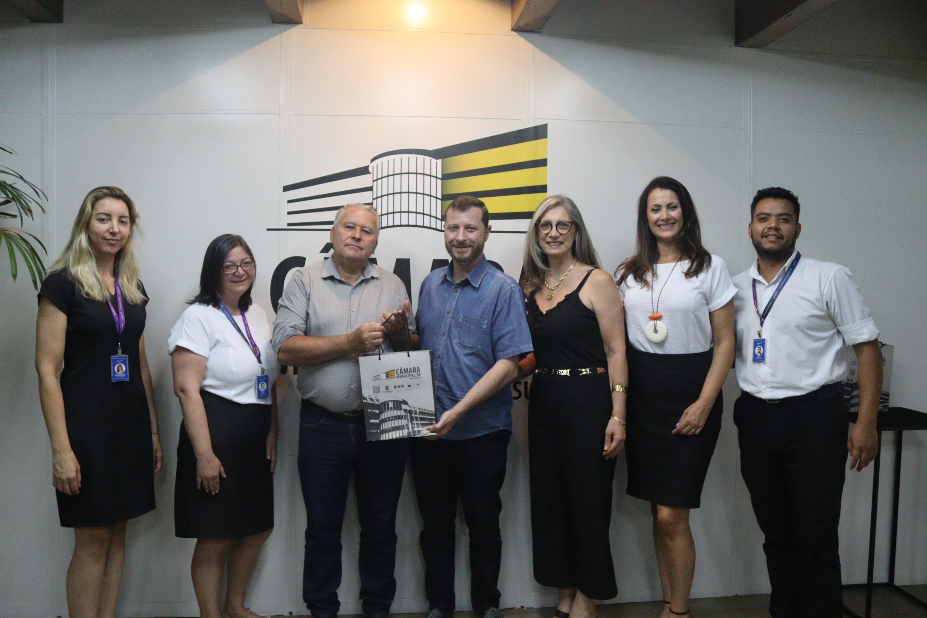 Dambrós agradeceu pela visita da comitiva que representa o comércio varejista em Caxias e região
