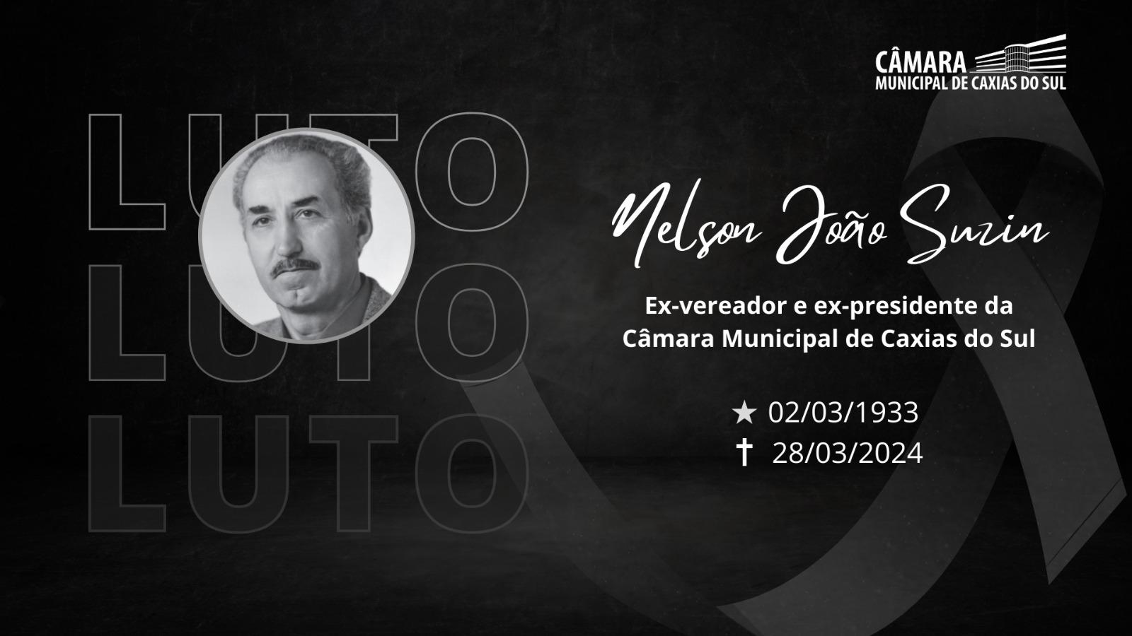 Morre ex-presidente do Legislativo caxiense Nelson João Suzin