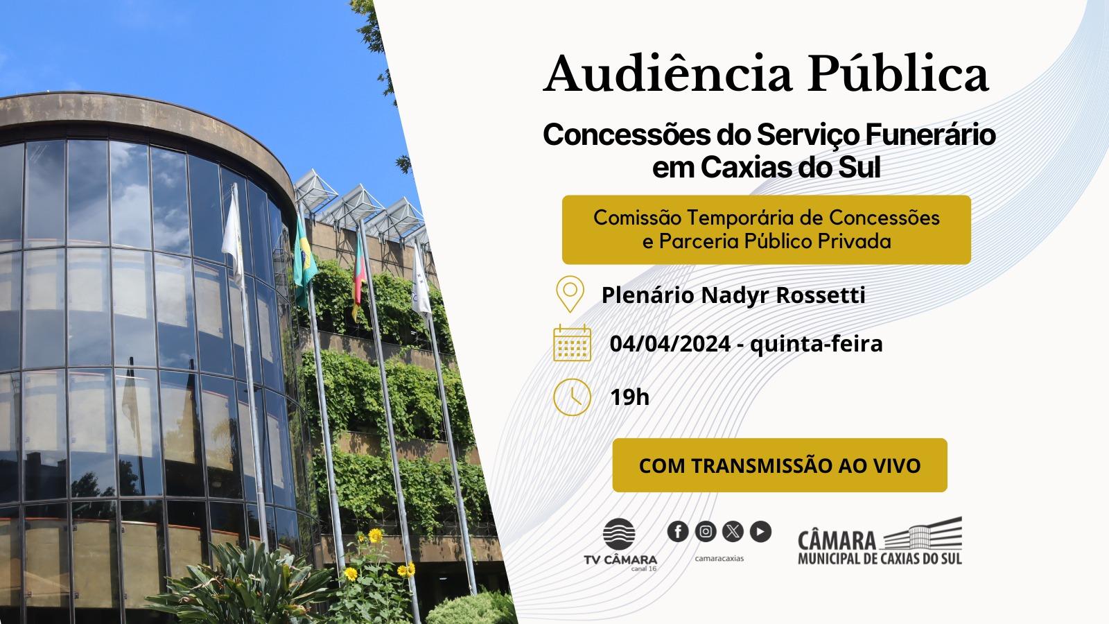 Leia mais sobre Concessão do serviço funerário em Caxias do Sul é tema de audiência pública no Parlamento