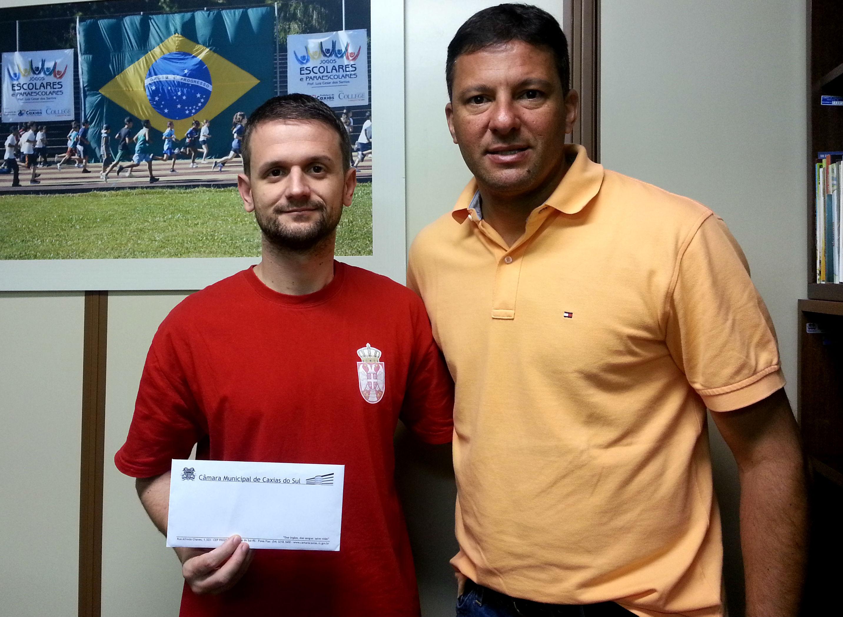 Vereador Washington recebe novo integrante da Academia Brasileira de Treinadores