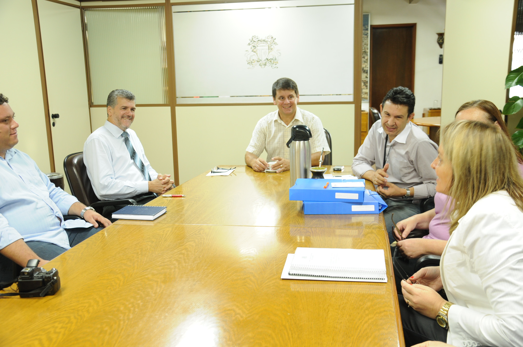 Presidente Daneluz recebe visita de vereador de Cachoeira do Sul
